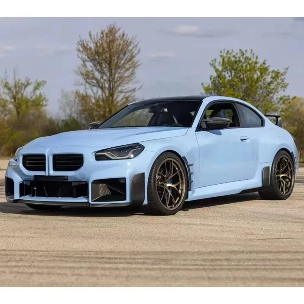 Dry Carbon Fiber Bodykit  Fit for  M2 G87 2023-IN  Body Kit MP Style Front Bumper Lip Side Skirts